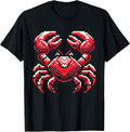 Pixel Art Crab Retro Gaming Lovers T-Shirt