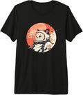 Japanese Minimalist 1950s Retro Space Cat Good Luck Kanji Premium Tri-Blend T-Shirt