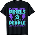 Funny Gamer Pixel Art Design for Gamers and Tech Fans T-Shirt