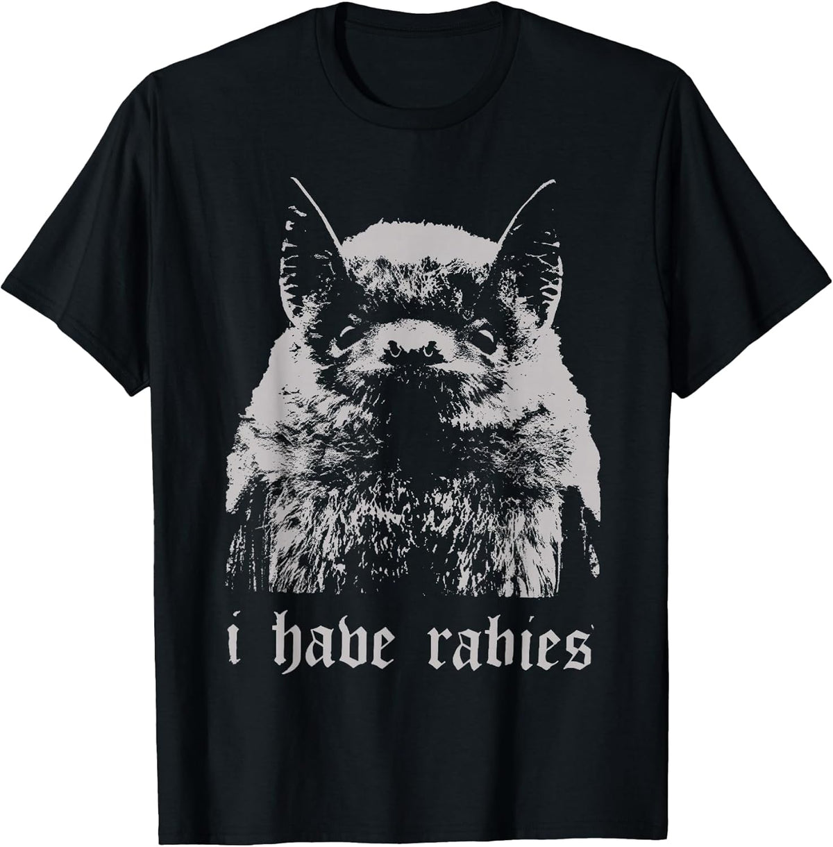 Vintage I Have Rabies Bat Funny Meme Quotes T-Shirt