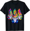 Three Hippie Gnomes Peace Gnome Funny Retro Tie DIY Design T-Shirt