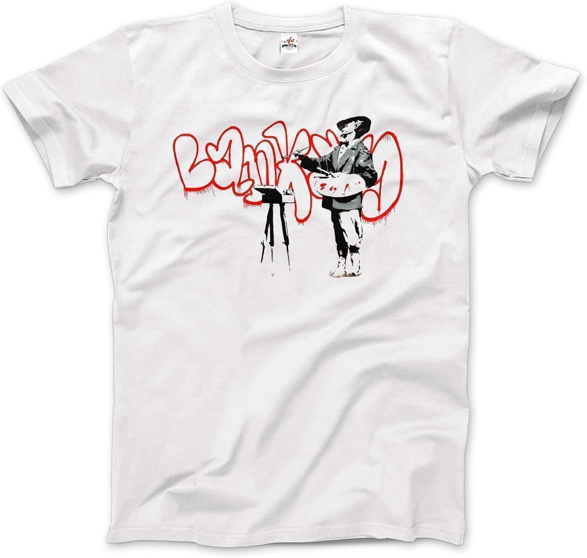 Banksy The Painter (Velazquez) from Portobello Road T-Shirt (Adults, Kids, Short & Long Sleeve) Grey