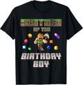 Brother Of The Birthday Boy Video Gamer Pixel Number T-Shirt