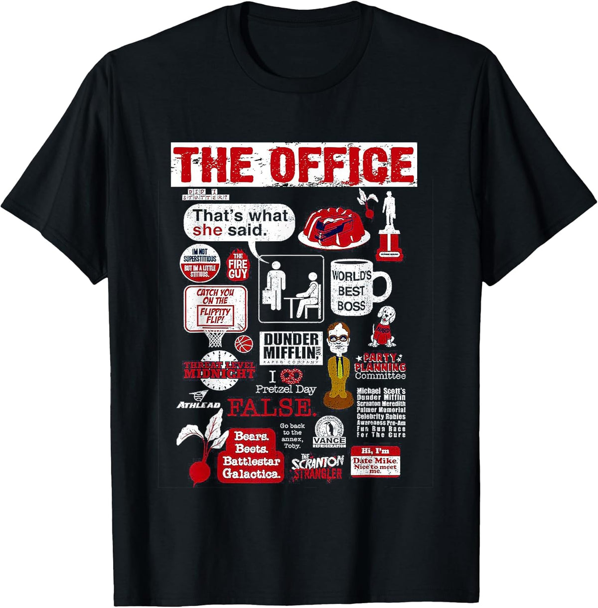 The Office Quote Mash-Up Vintage Funny T-Shirt