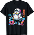 I was 6 Now I'm 7 Birthday Baseball Drip Boys Kids 67 Sport T-Shirt