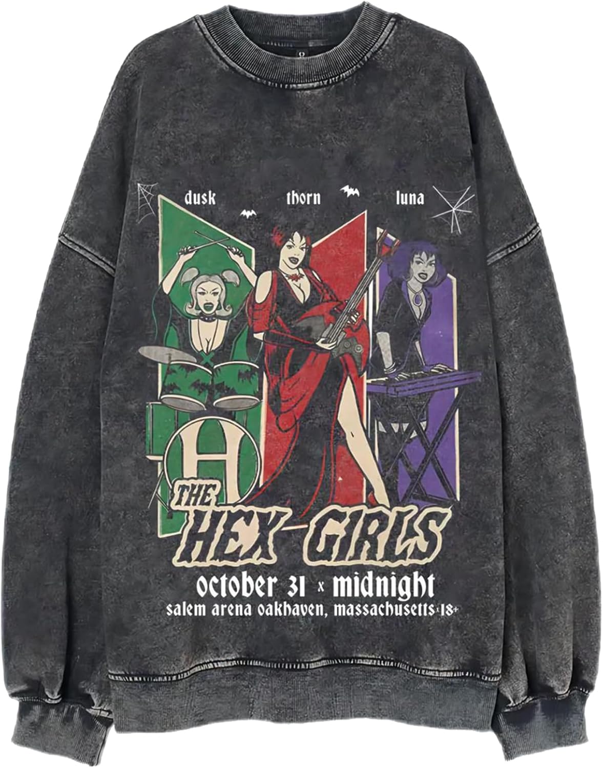 Retro The Hex Girls Inspired Goth Rock Music Shirt