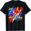 Cool I Love Art Teacher Artist Gift Supplies Men Women Kids T-Shirt