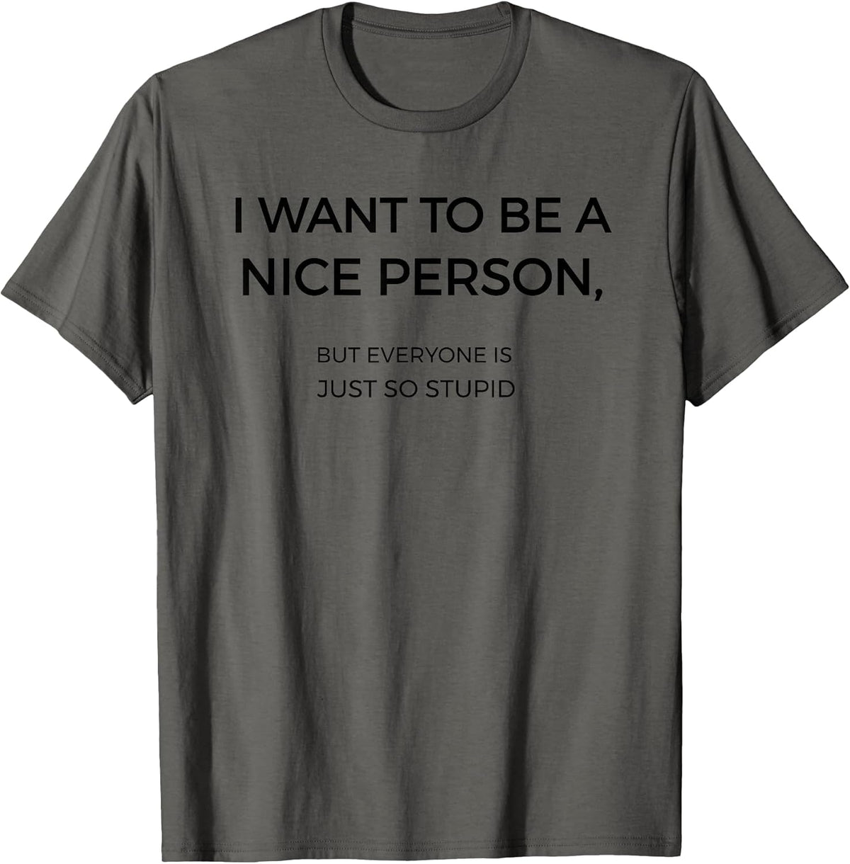 I Want To Be A Nice Person Funny Quote Sarcastic T-Shirt
