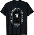 On Wednesdays We Wear Black Goth Portrait T-Shirt