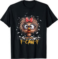 Funny F-Caw-F Black Crow FCawF Humor Quote Bird Shocked Meme T-Shirt
