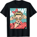 Wow Surprise Face Pop Art Comic Book Popular Culture Artist T-Shirt