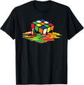 Melting Puzzle Cube Retro Speed Cubing 80's Vintage Toy T-Shirt