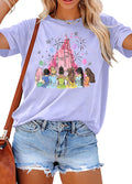 Magical Princess Shirts for Women: Magic Kingdom Tshirt Princess Shirt Funny Family Vacation Tee Casual Holiday Tee Top