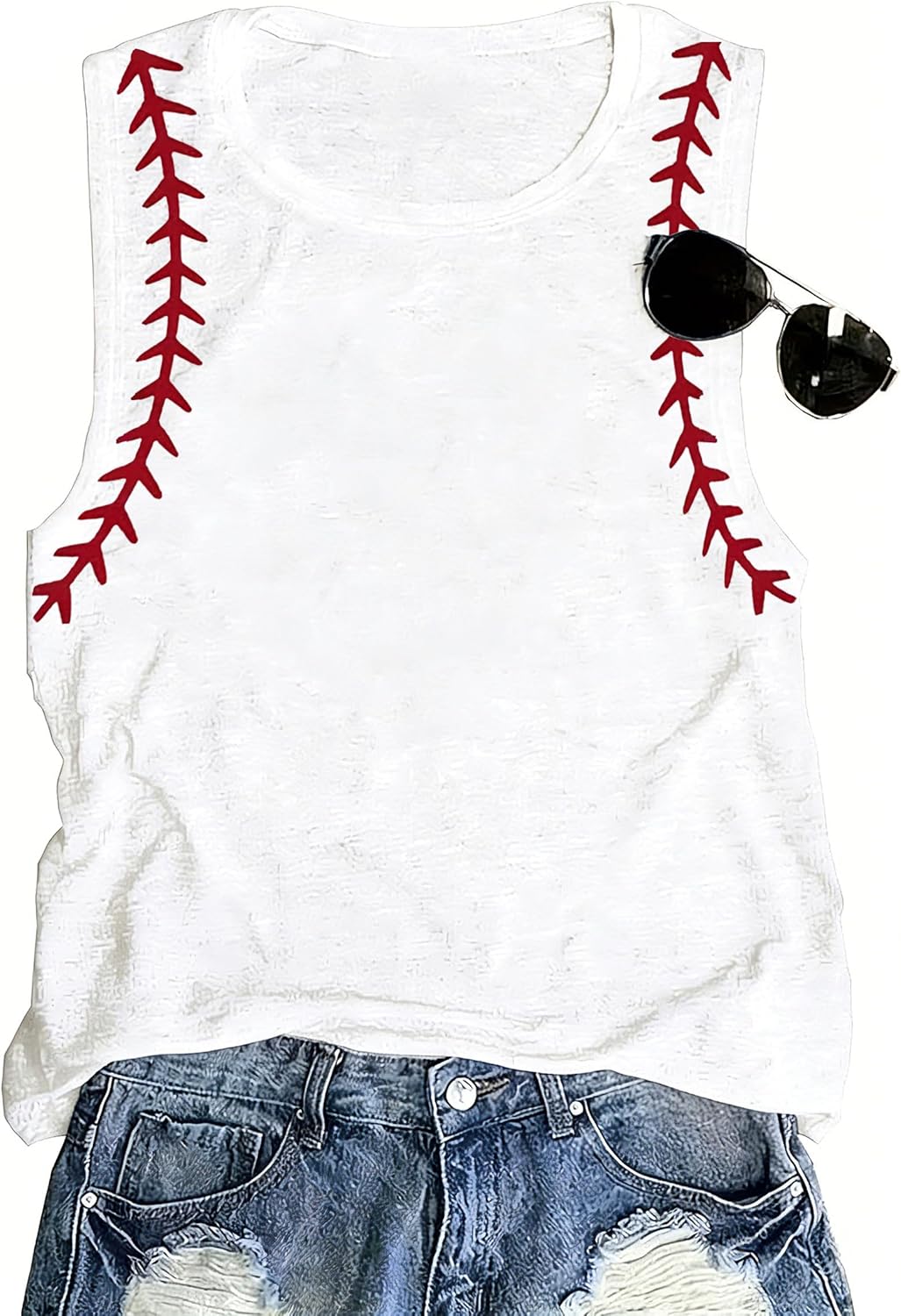 Womens Tank Tops Boho Casual Summer Tops Crew Neck Sleeveless Beach Graphic Shirts Muscle Workout Tunic Tops