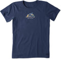 Womens Crusher Tee Jackie And Rocket Play Dirt, Darkest Blue