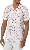 Men's Vacation Cotton Button-Down Short Sleeve Resort Shirt