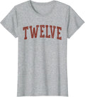 Twelve Minimalist 12th Birthday Design 12-Year-Old T-Shirt
