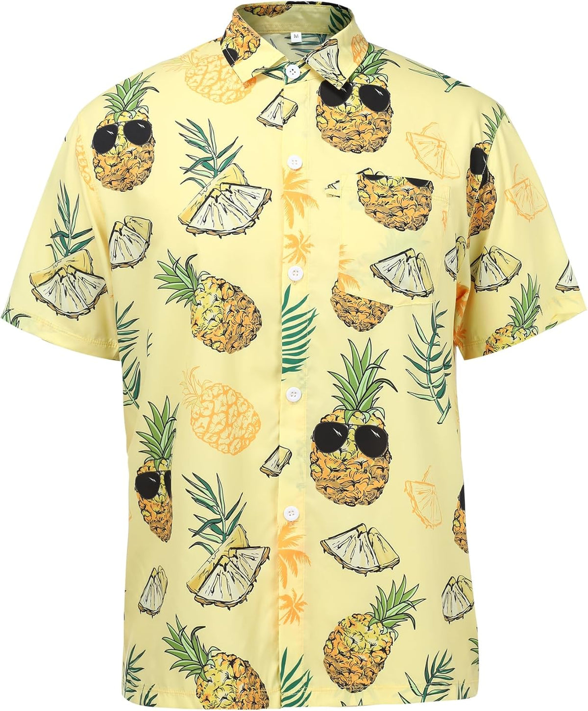 Hawaiian Shirts for Men Short Sleeve Casual Button Down Shirt Summer Beach Aloha Shirt Holiday Party Tropical Print