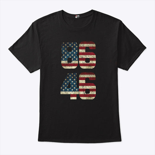 8646 American Flag Anti Joe Biden T Shirt