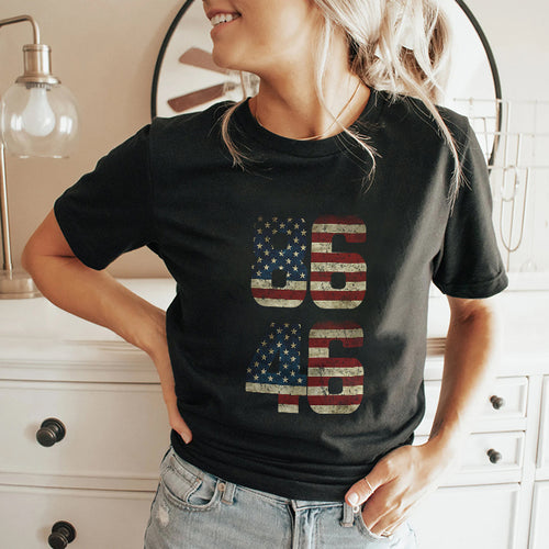 8646 American Flag Anti Joe Biden T Shirt
