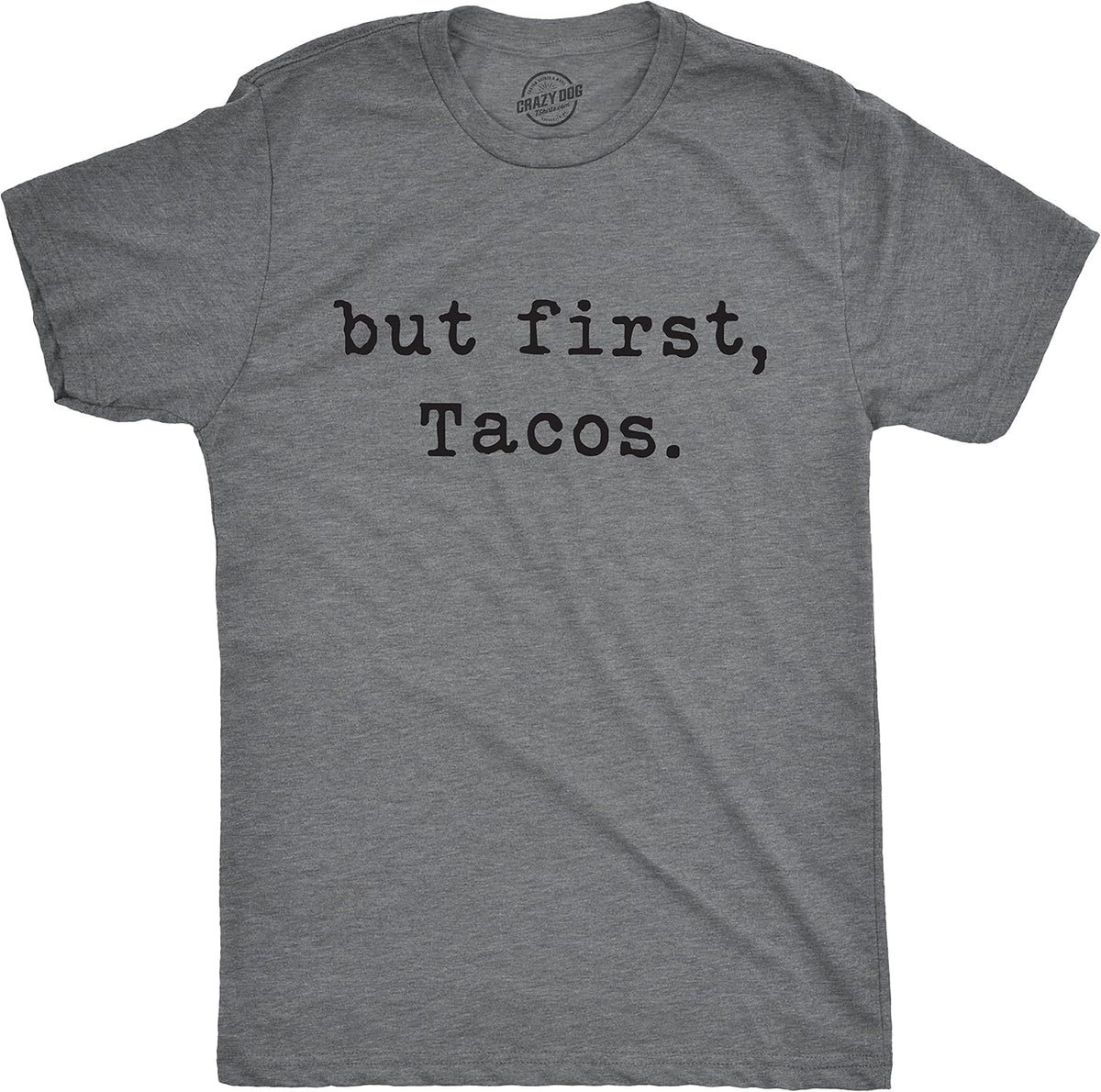 Crazy Dog Mens Sarcastic Humor T Shirts Funny Graphic Novelty Tees for Guys