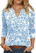 Womens Blouses 3/4 Length Sleeve Tops 2026 Pearl Button Down Shirts Spring Summer Business Casual Outfits for Women