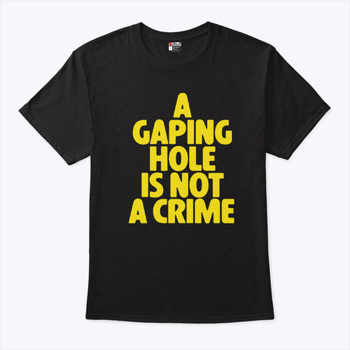 A Gaping Hole Is Not A Crime T Shirt