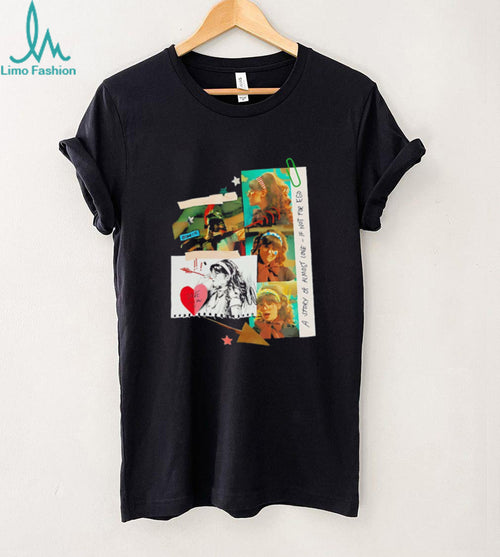 A Story Of Almost Love Retro Collage Aesthetic Graphic T Shirt