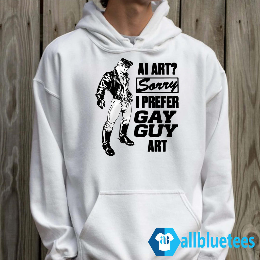 AI Art Sorry I Prefer Gay Guy Art T-Shirt