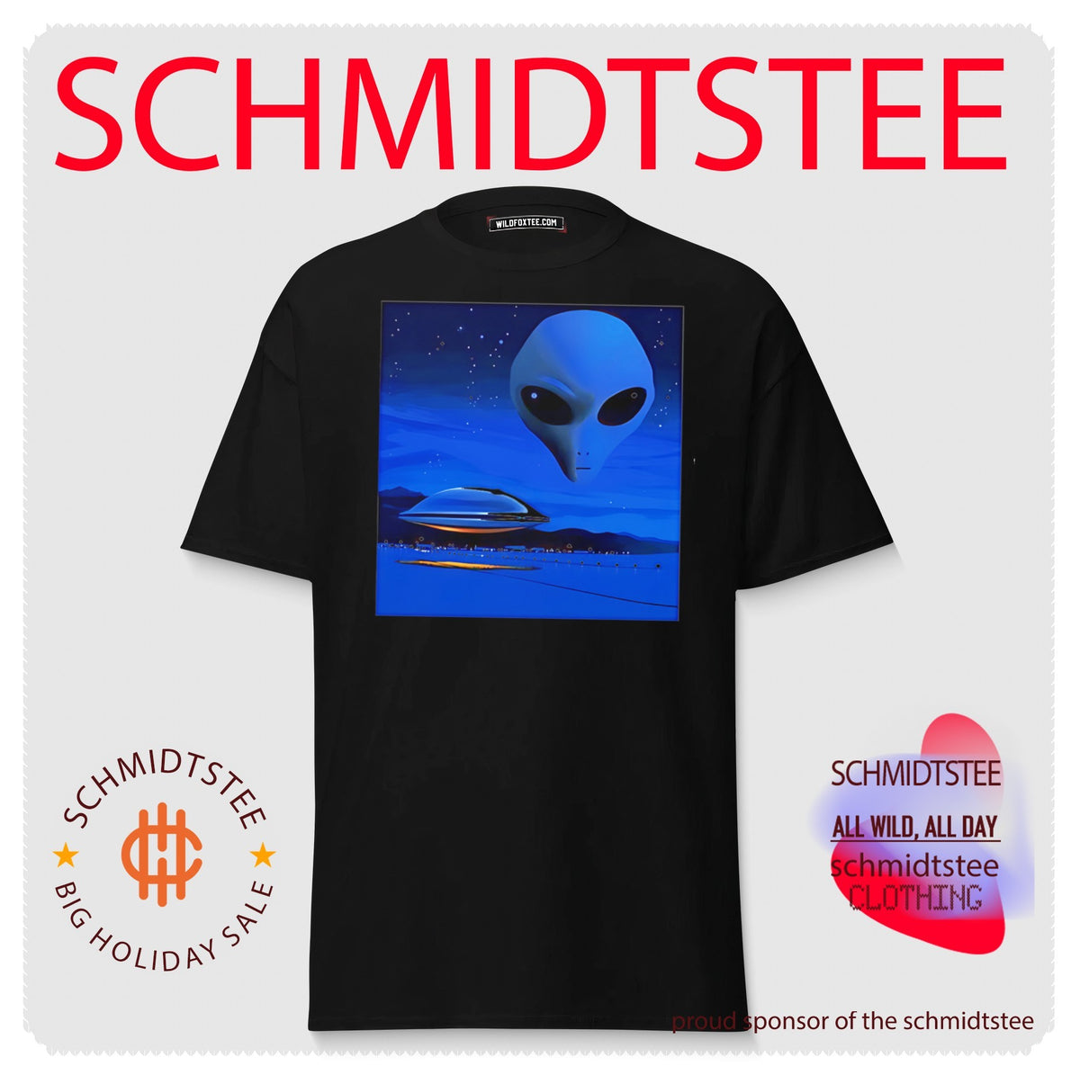 Aline and UFO frame photo shirt