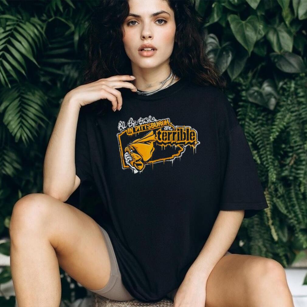 All The Towels In Pittsburgh Are Terrible Hockey Fan Rivalry Retro T Shirt