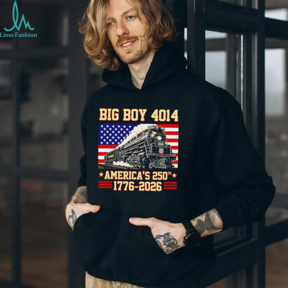 America 250th Big Boy 4014 Train US Flag Shirt