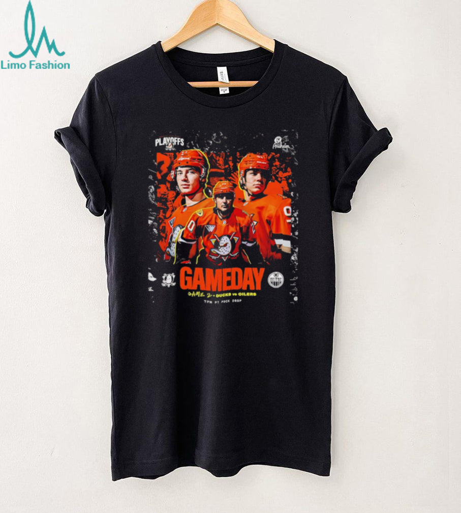 Anaheim Ducks vs Edmonton Oilers Gameday NHL Playoffs T Shirt