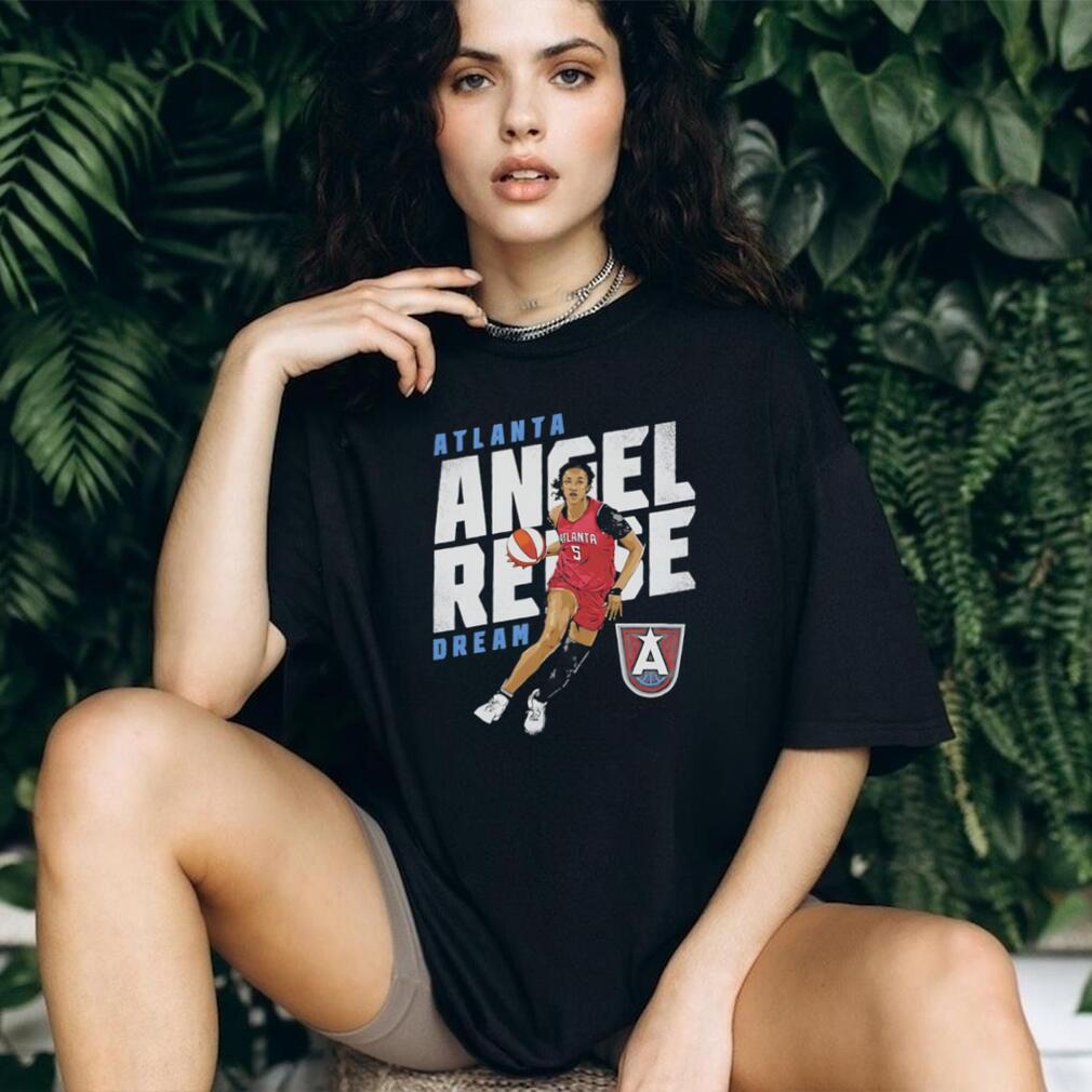 Angel Reese Atlanta Dream Dribble Action Sports Graphic T Shirt