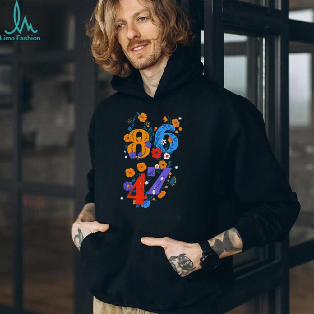 Anti Trump 8647 flowers illustrated shirt