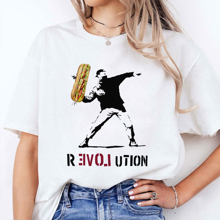 Assault With A Deli Weapon Flower Thrower Parody T Shirt