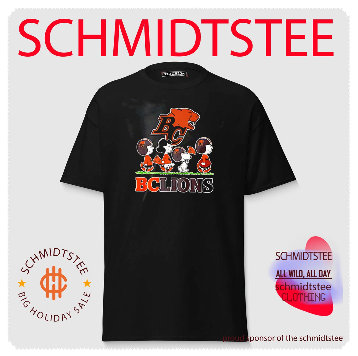 BC Lions features Peanuts Abbey Road shirt