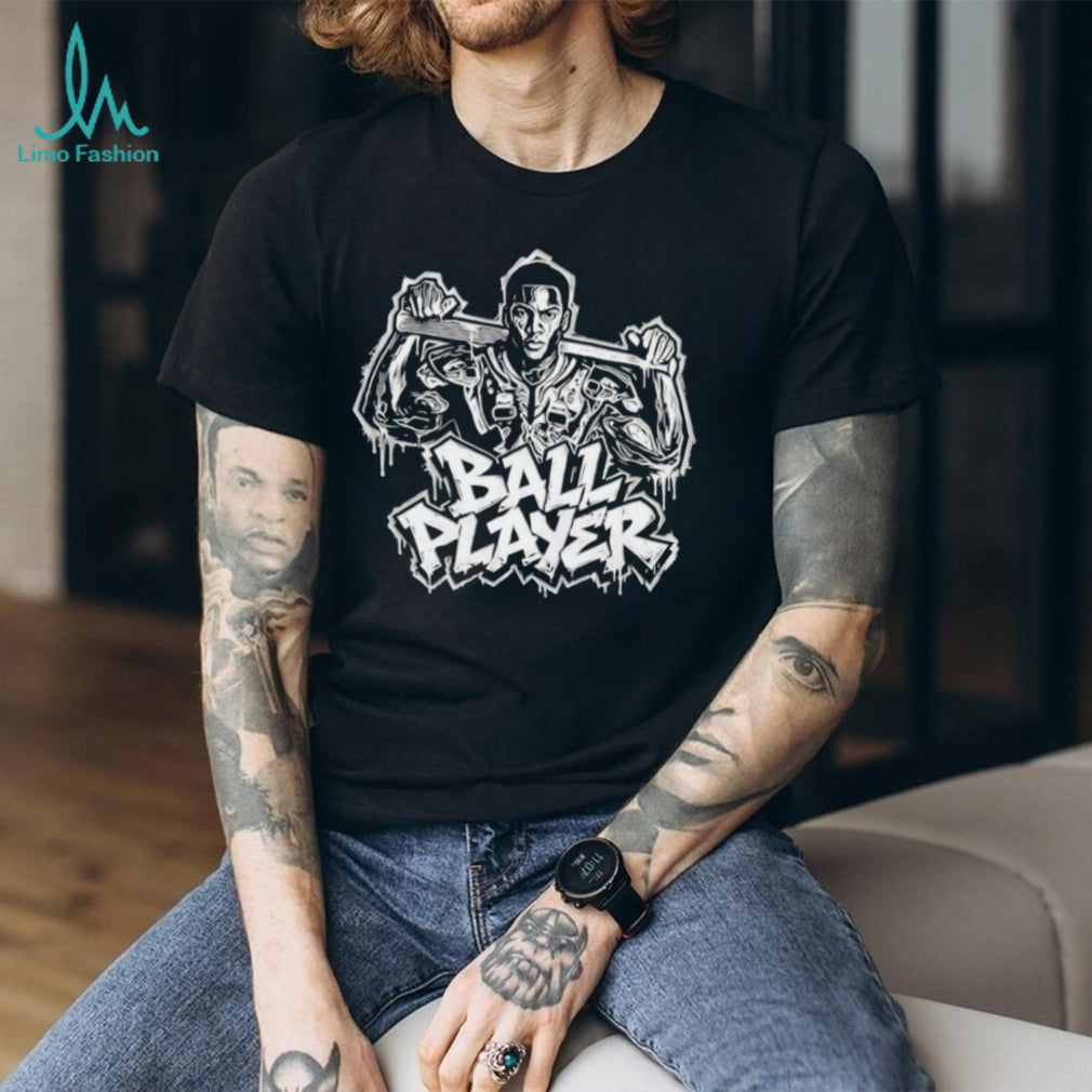 Ball Player Street Graffiti Style Urban Athlete T Shirt