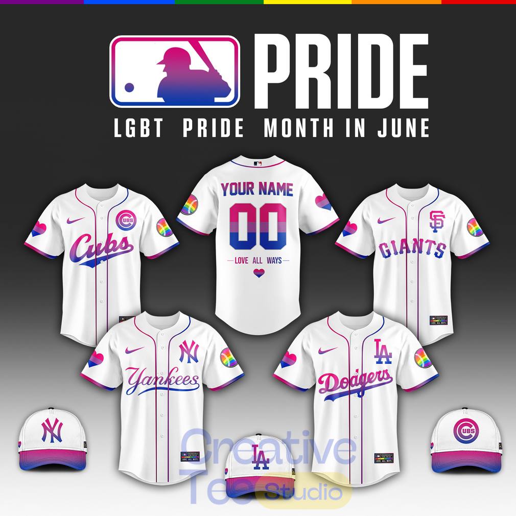 Baseball All Teams x Pride Month 2026 Custom Jersey