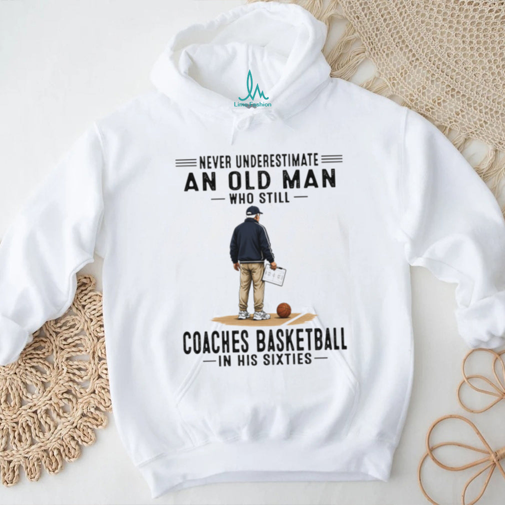 Basketball Coach Old Man In His Sixties Vintage Sports Team Training Men Shirt