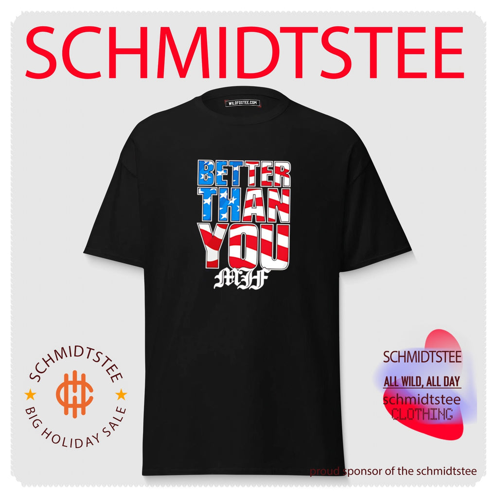 Better than you MJF American flag filler shirt
