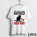 Black Cat You Cant Spell Hatred Without Red Hat Tshirts Sweater
