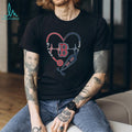 Boston Red Sox Nurse Heart Stethoscope T Shirt MLB Baseball Fan Medical Gift