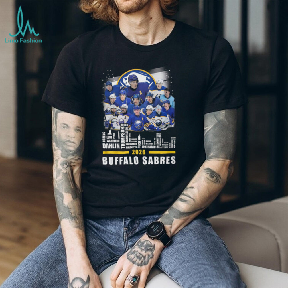 Buffalo Sabres 2026 Team Roster and Players Graphic T Shirt