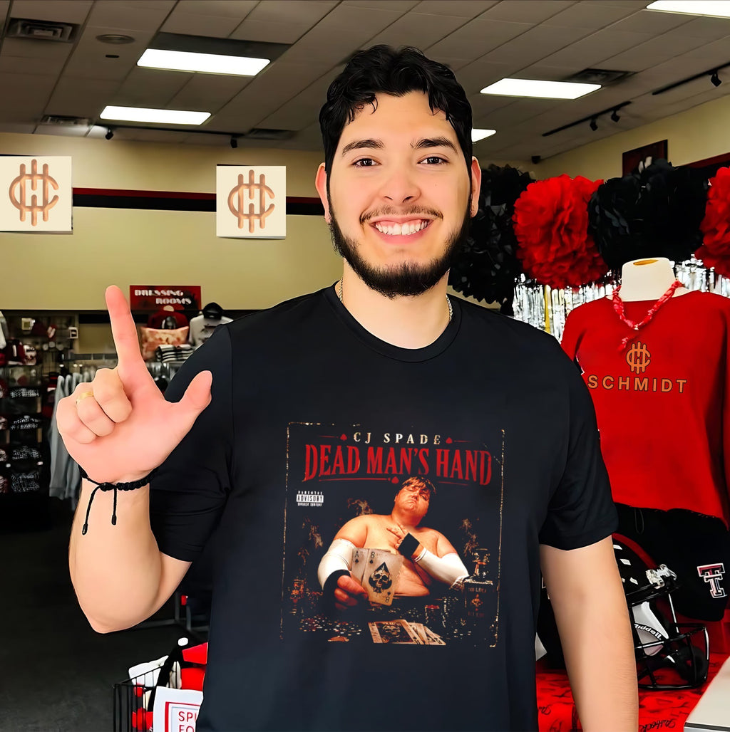 CJ Spade dead man’s hand graphic cool shirt