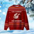 Capybara I Am A Conduit For Nonsense Ugly Christmas Sweater