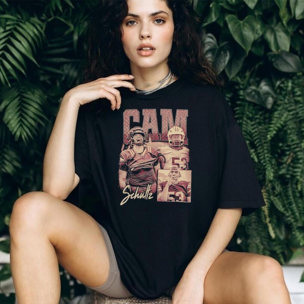 Cam Schultz 53 Vintage Graphic Football Fan T Shirt