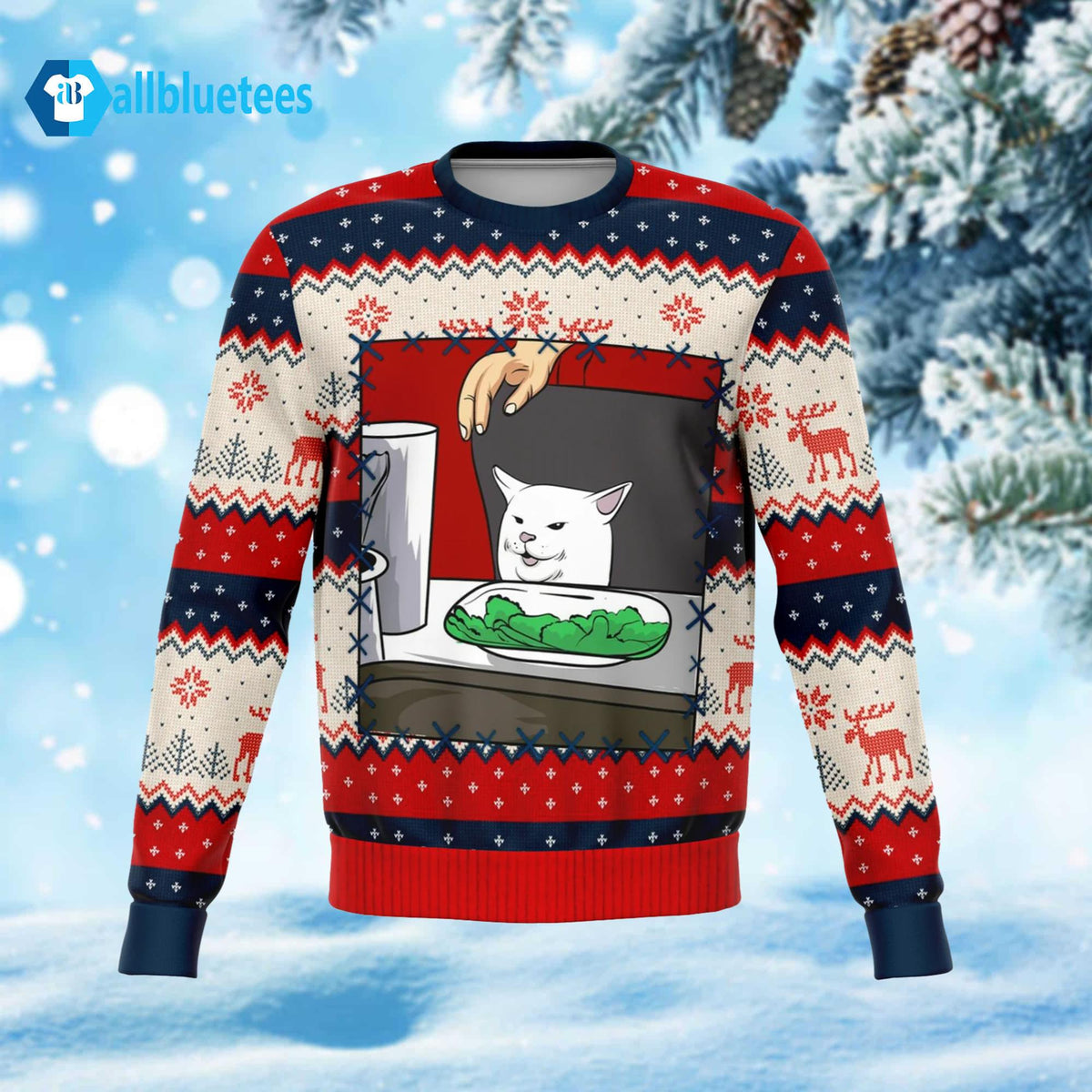 Cat Meme Ugly Christmas Sweater