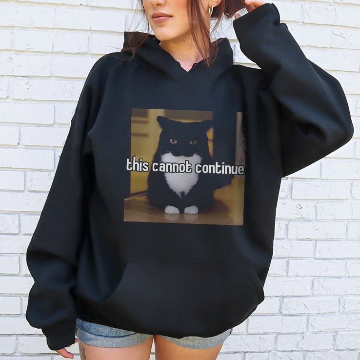 Cat This Cannot Continue T Shirt