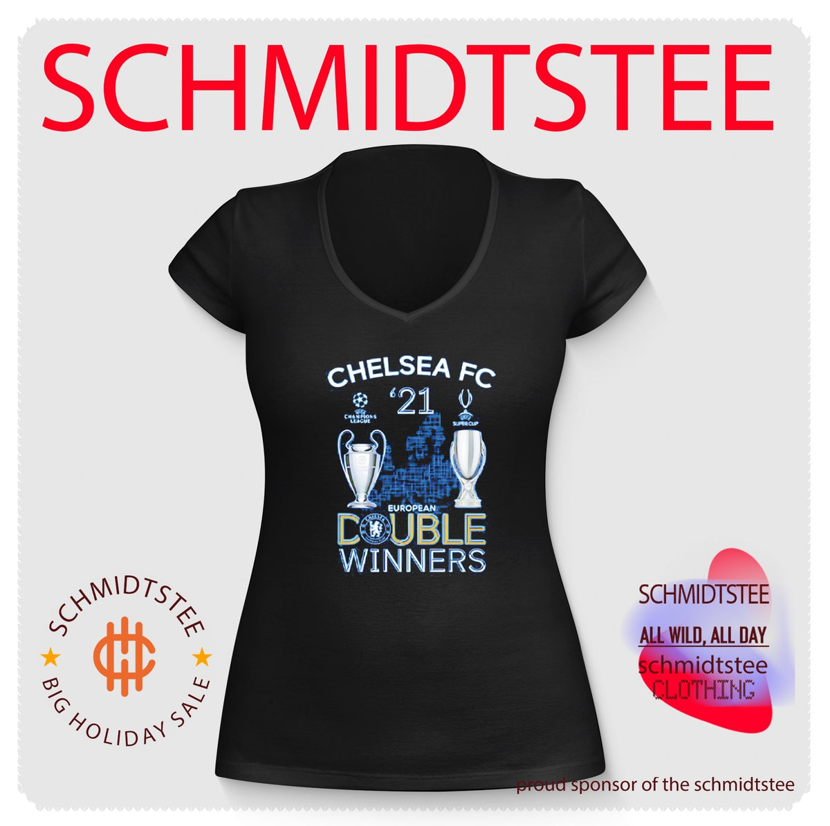 Chelsea 2021 Double Winners Champions League Super Cup shirt